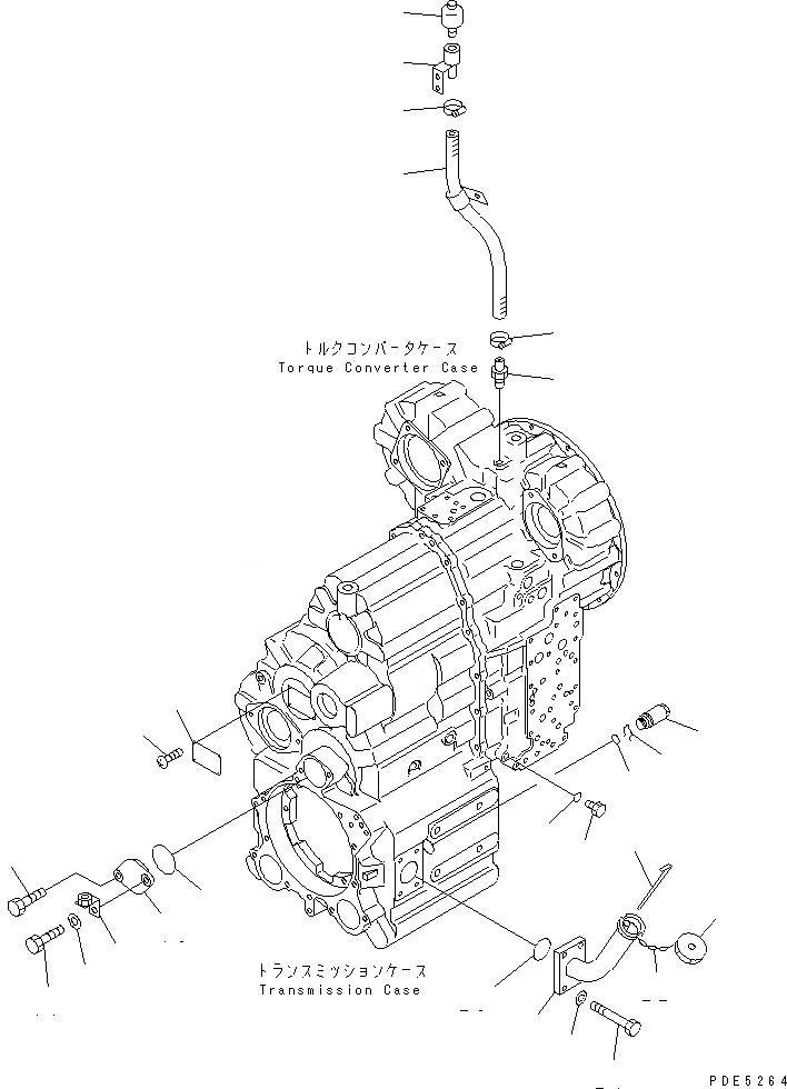 Схема запчастей Komatsu WA350-3-H - ТРАНСМИССИЯ (ОНОСЯЩИЕСЯ К НЕЙ ЧАСТИ)(/) ТРАНСМИССИЯ