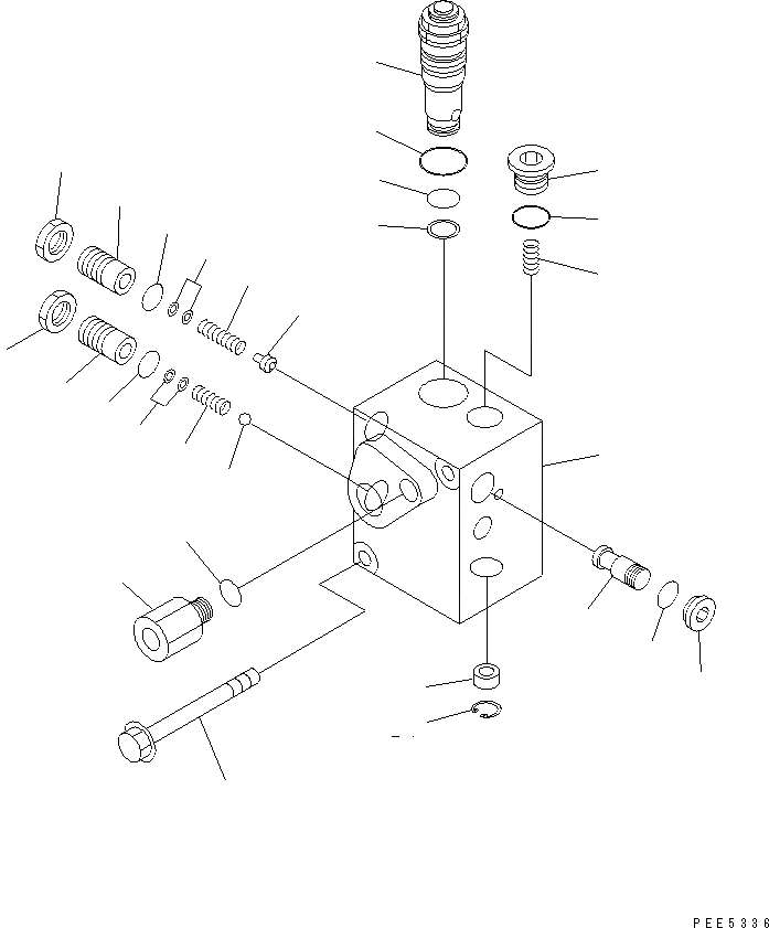 Схема запчастей Komatsu WA350-3-H - УПРАВЛ-Е ТОРМОЗОМ (КЛАПАН АККУМУЛЯТОРА) КАБИНА ОПЕРАТОРА И СИСТЕМА УПРАВЛЕНИЯ