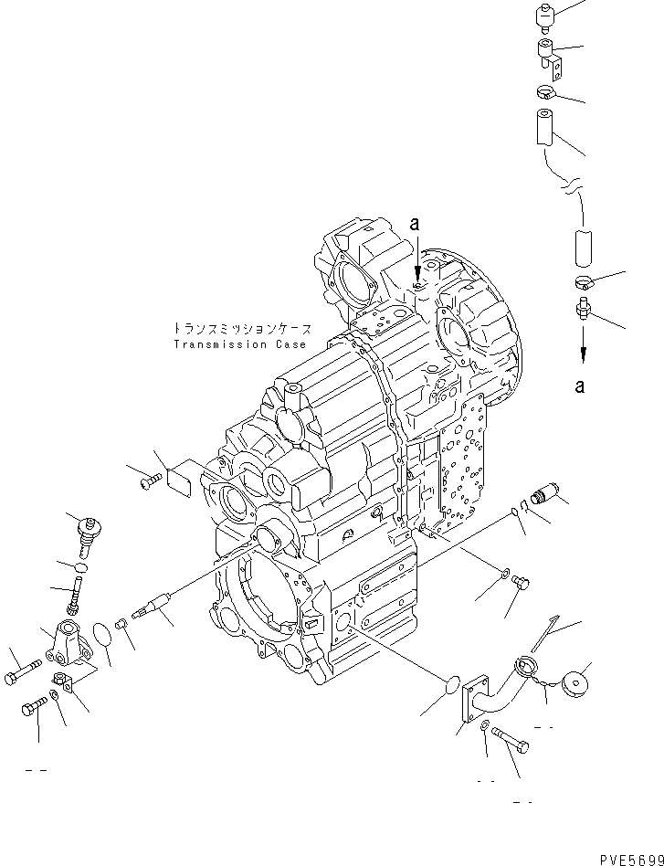 Схема запчастей Komatsu WA350-3A-SN - ТРАНСМИССИЯ (ОНОСЯЩИЕСЯ К НЕЙ ЧАСТИ)(/) (ДЛЯ СНЕГОУБОРОЧН. СПЕЦ-Я.) ТРАНСМИССИЯ