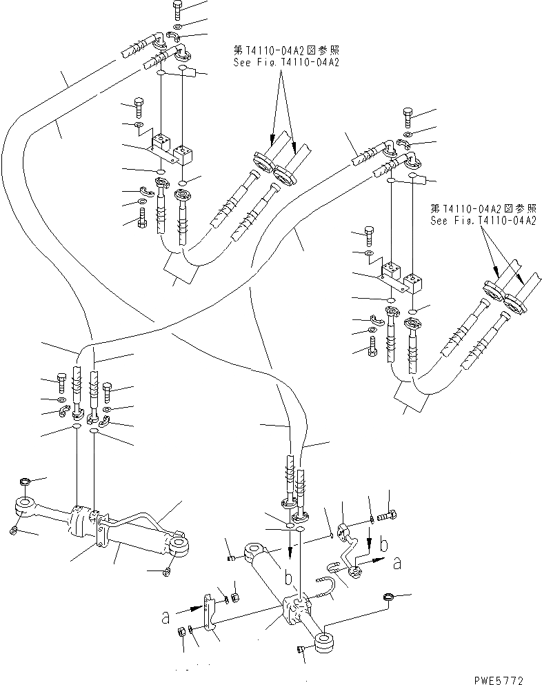 Схема запчастей Komatsu WA350-3A-SN - ОТВАЛ (MULTI ОТВАЛ) (ЦИЛИНДР ОТВАЛА ЛИНИЯ)(№-) РАБОЧЕЕ ОБОРУДОВАНИЕ