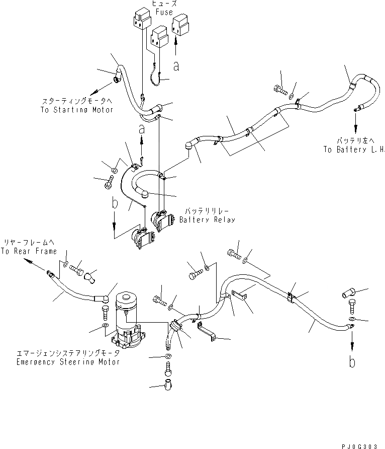 Схема запчастей Komatsu WA380-5-SN - ПРОВОДКА (WIRE И КАБЕЛЬ) ЭЛЕКТРИКА