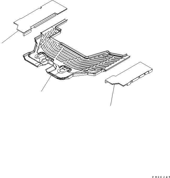 Схема запчастей Komatsu WA380-5-SN - ПОКРЫТИЕ ПОЛА(ДЛЯ КАБИНА ДЛЯ 2 ЧЕЛ.) КАБИНА ОПЕРАТОРА И СИСТЕМА УПРАВЛЕНИЯ
