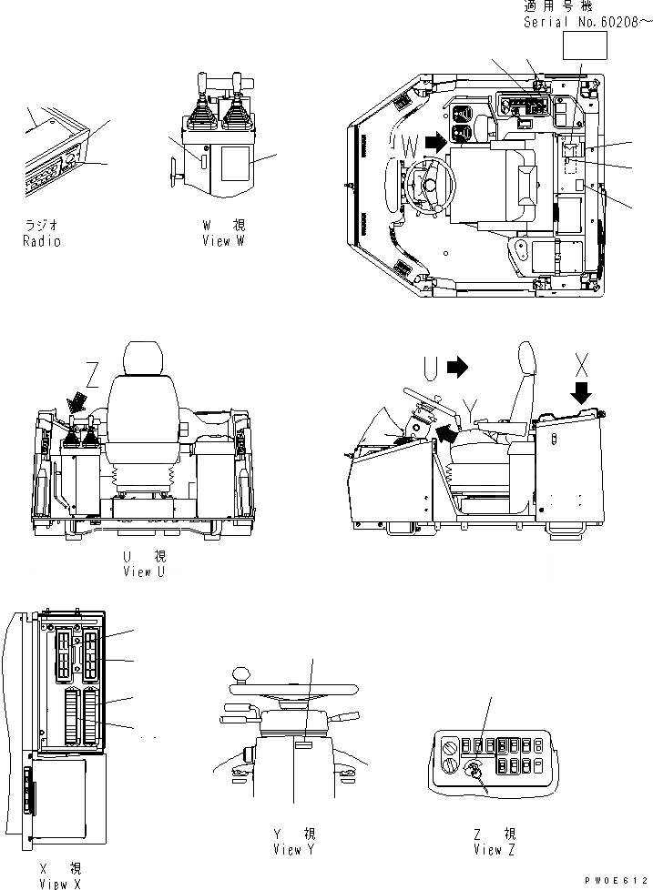 Схема запчастей Komatsu WA380-5-SN - ПОЛ ТАБЛИЧКИ (ДЛЯ ДОПОЛН. 2-Х СЕКЦИОНН. КЛАПАН¤ ДЛЯ СОЕДИНИТ. УСТР-ВО) КАБИНА ОПЕРАТОРА И СИСТЕМА УПРАВЛЕНИЯ