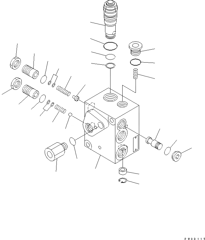 Схема запчастей Komatsu WA380-5-SN - ACCUMLATOR ЗАГРУЗОЧН. КЛАПАН КАБИНА ОПЕРАТОРА И СИСТЕМА УПРАВЛЕНИЯ