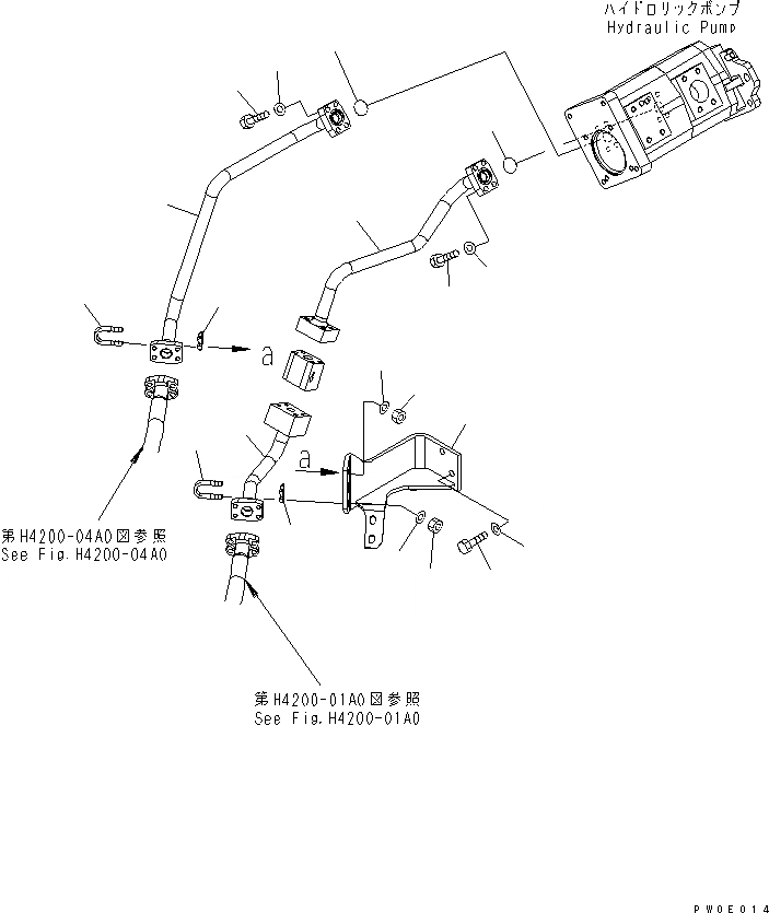 Схема запчастей Komatsu WA380-5-TN - ГИДР. НАСОС. (РУЛЕВ. УПРАВЛЕНИЕ И ПЕРЕКЛЮЧЕНИЕ ЛИНИЯ) ГИДРАВЛИКА