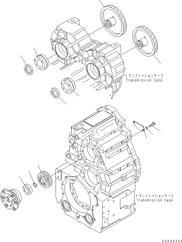 Схема запчастей Komatsu WA380-6 - ТРАНСМИССИЯ (МЕХ-М ОТБОРА МОЩН-ТИ)(№-) ТРАНСМИССИЯ