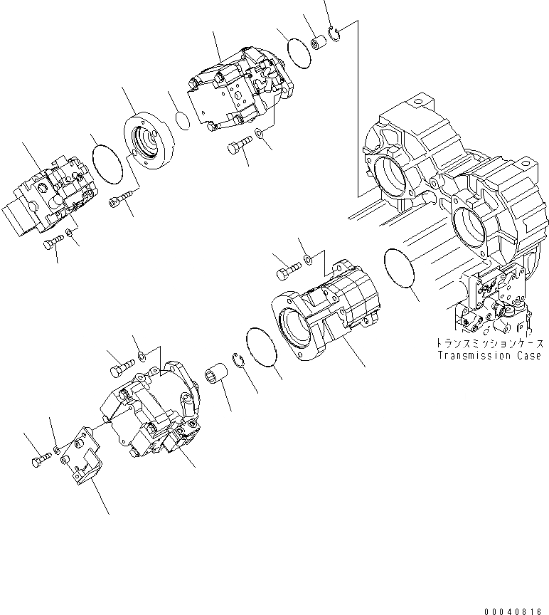 Схема запчастей Komatsu WA380-6 - ГИДР. НАСОС.(№-) ГИДРАВЛИКА