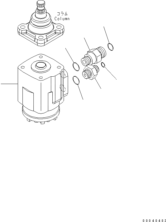 Схема запчастей Komatsu WA380-6 - КАБИНА ROPS (КОЛОНКА И ORBITROL) (ORBITROL КЛАПАН И TEE И UNION) (MONOCOQUE ТИП)(№-) КАБИНА ОПЕРАТОРА И СИСТЕМА УПРАВЛЕНИЯ