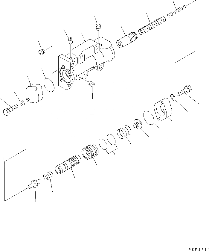 Схема запчастей Komatsu WA380-3 - ТРАНСМИССИЯ MODULATE КЛАПАН ТРАНСМИССИЯ