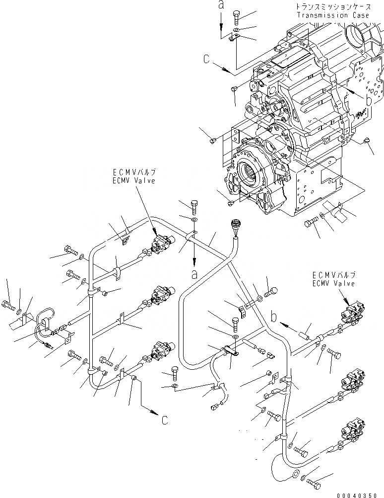 Схема запчастей Komatsu WA380-6 - ТРАНСМИССИЯ (ОНОСЯЩИЕСЯ К НЕЙ ЧАСТИ)(/)(№-) ТРАНСМИССИЯ