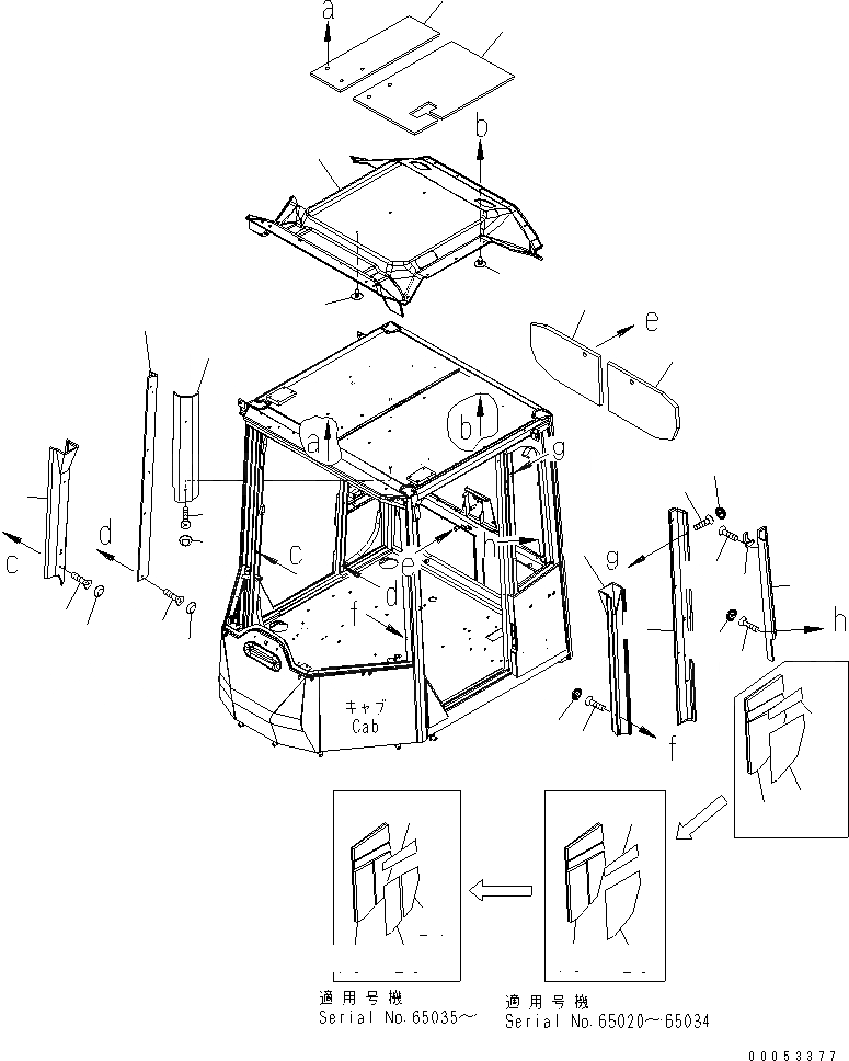 Схема запчастей Komatsu WA380-6 - КАБИНА ROPS (ИНТЕРЬЕР) (MONOCOQUE ТИП)(№-) КАБИНА ОПЕРАТОРА И СИСТЕМА УПРАВЛЕНИЯ