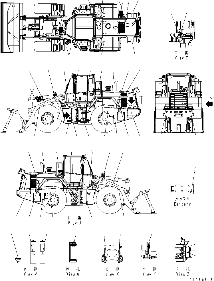 Схема запчастей Komatsu WA380-6 - МАРКИРОВКА (ДЛЯ ЕС) (ТУРЦИЯ) (ДЛЯ ДОПОЛН. ФИЛЬТР.) (/)(№-) МАРКИРОВКА