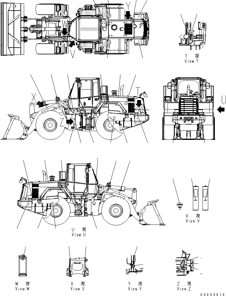 Схема запчастей Komatsu WA380-6 - МАРКИРОВКА (ДЛЯ ЕС) (ИСПАНИЯ) (/)(№-) МАРКИРОВКА