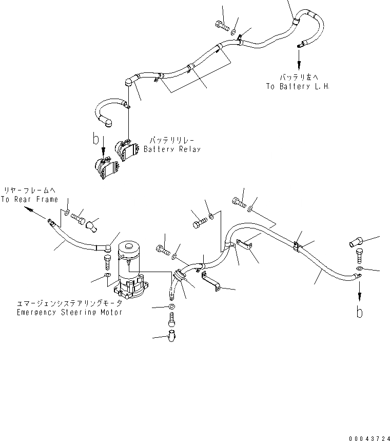 Схема запчастей Komatsu WA380-5 - ПРОВОДКА (WIRE И КАБЕЛЬ)(№-) ЭЛЕКТРИКА