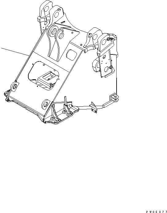 Схема запчастей Komatsu WA380-5 - ПЕРЕДН. РАМА ОСНОВНАЯ РАМА И ЕЕ ЧАСТИ