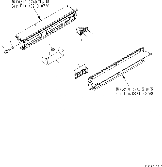 Схема запчастей Komatsu WA380-5 - КАБИНА ROPS (РАДИО COVER) (КРОМЕ ЯПОН.) (С ПРОБЛЕСК. МАЯКОМ¤ ПОДОГРЕВ СТЕКЛА OF ЗАДН. ) КАБИНА ОПЕРАТОРА И СИСТЕМА УПРАВЛЕНИЯ