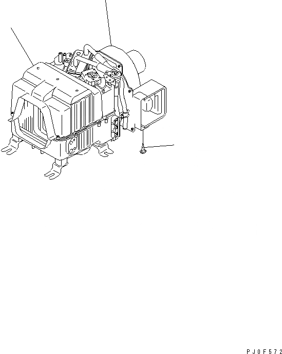Схема запчастей Komatsu WA380-5 - КОНДИЦ.DTIONER БЛОК (ВНУТР. ЧАСТИ) КАБИНА ОПЕРАТОРА И СИСТЕМА УПРАВЛЕНИЯ