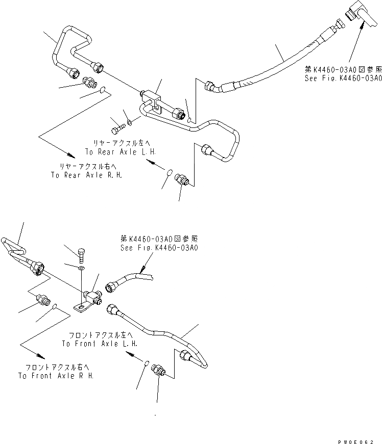 Схема запчастей Komatsu WA380-5 - ТОРМОЗНАЯ ГИДРОЛИНИЯ КАБИНА ОПЕРАТОРА И СИСТЕМА УПРАВЛЕНИЯ