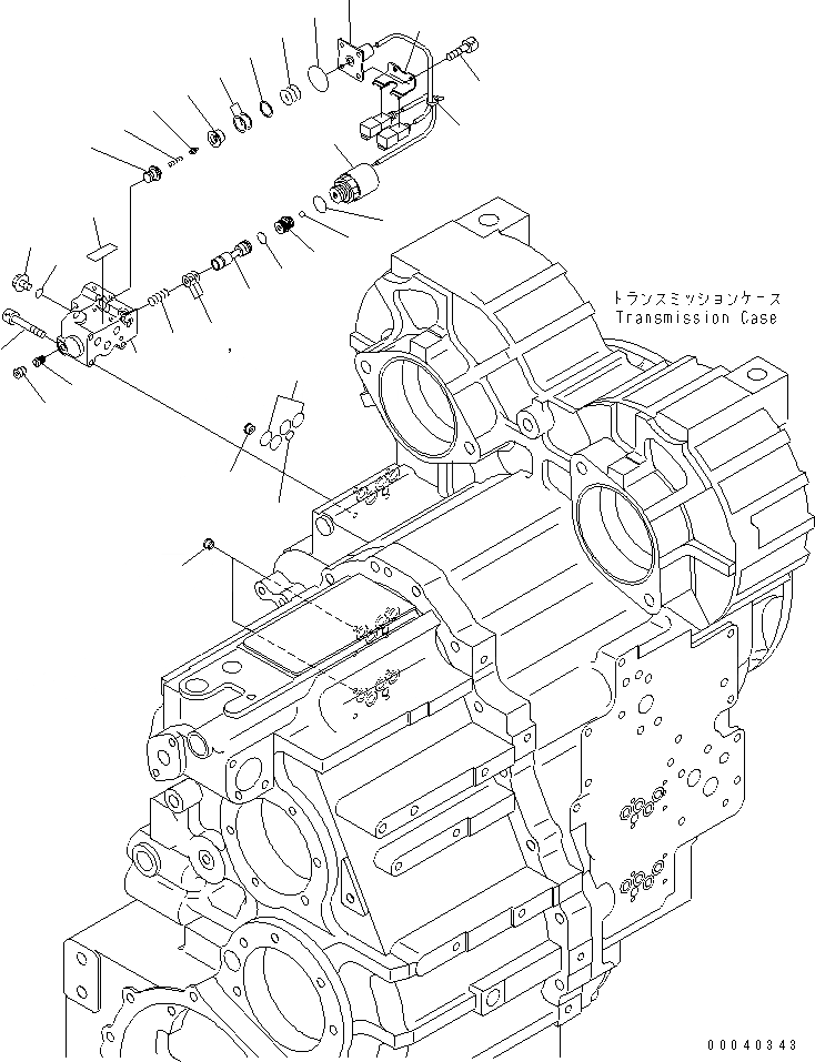 Схема запчастей Komatsu WA380-6 - ТРАНСМИССИЯ (ECMV КЛАПАН ДЛЯ 3 И 4)(№-) ТРАНСМИССИЯ