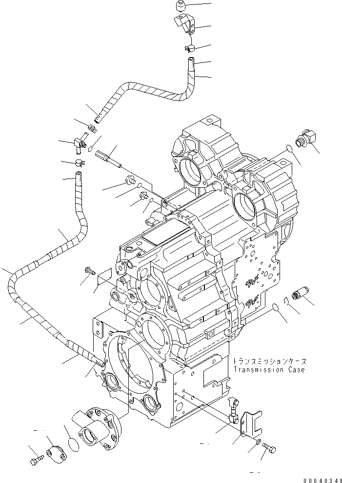 Схема запчастей Komatsu WA380-6 - ТРАНСМИССИЯ (ОНОСЯЩИЕСЯ К НЕЙ ЧАСТИ)(/)(№-) ТРАНСМИССИЯ