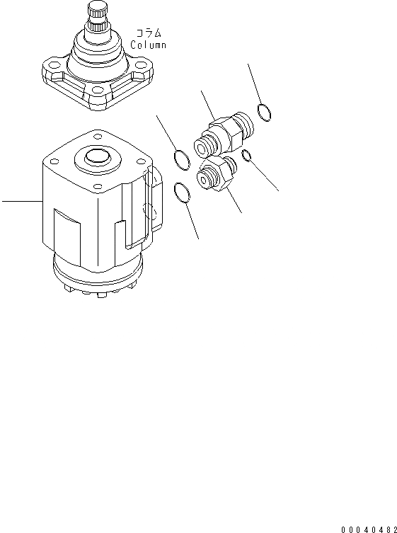 Схема запчастей Komatsu WA380-6 - КАБИНА ROPS (КОЛОНКА И ORBITROL) (ORBITROL КЛАПАН И TEE И UNION) (MONOCOQUE ТИП)(№-) КАБИНА ОПЕРАТОРА И СИСТЕМА УПРАВЛЕНИЯ