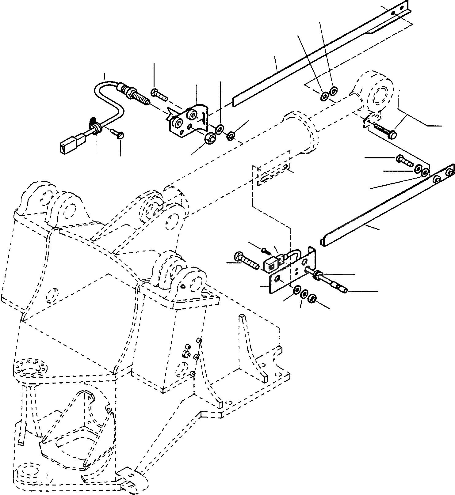 Схема запчастей Komatsu WA380-3 - КОВШ POSITION ИНДИКАТОР ОБОРУД-Е