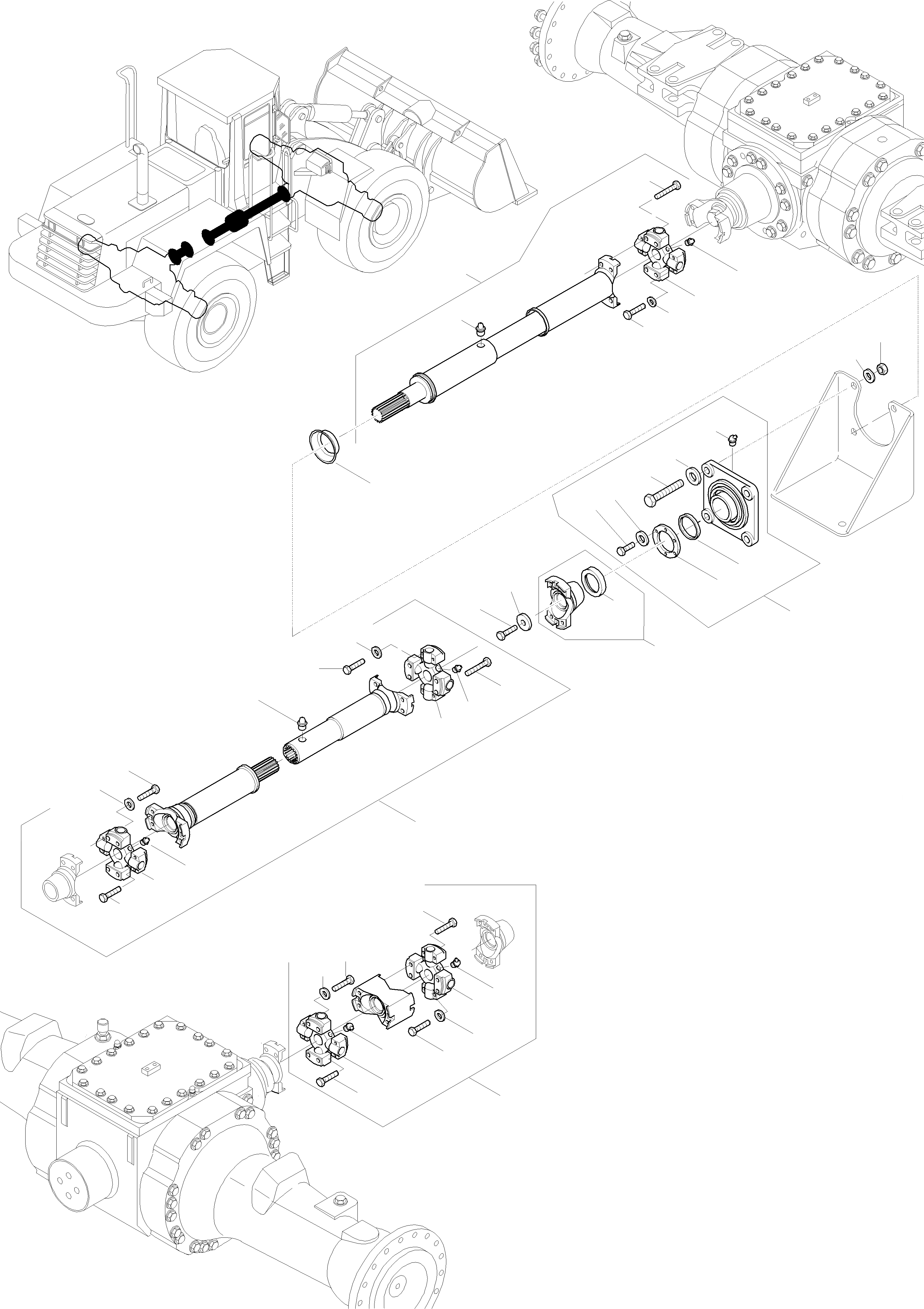 Схема запчастей Komatsu WA380-3 active - КРЕСТОВИНА ТРАНСМИССИЯ, КРЕСТОВИНА