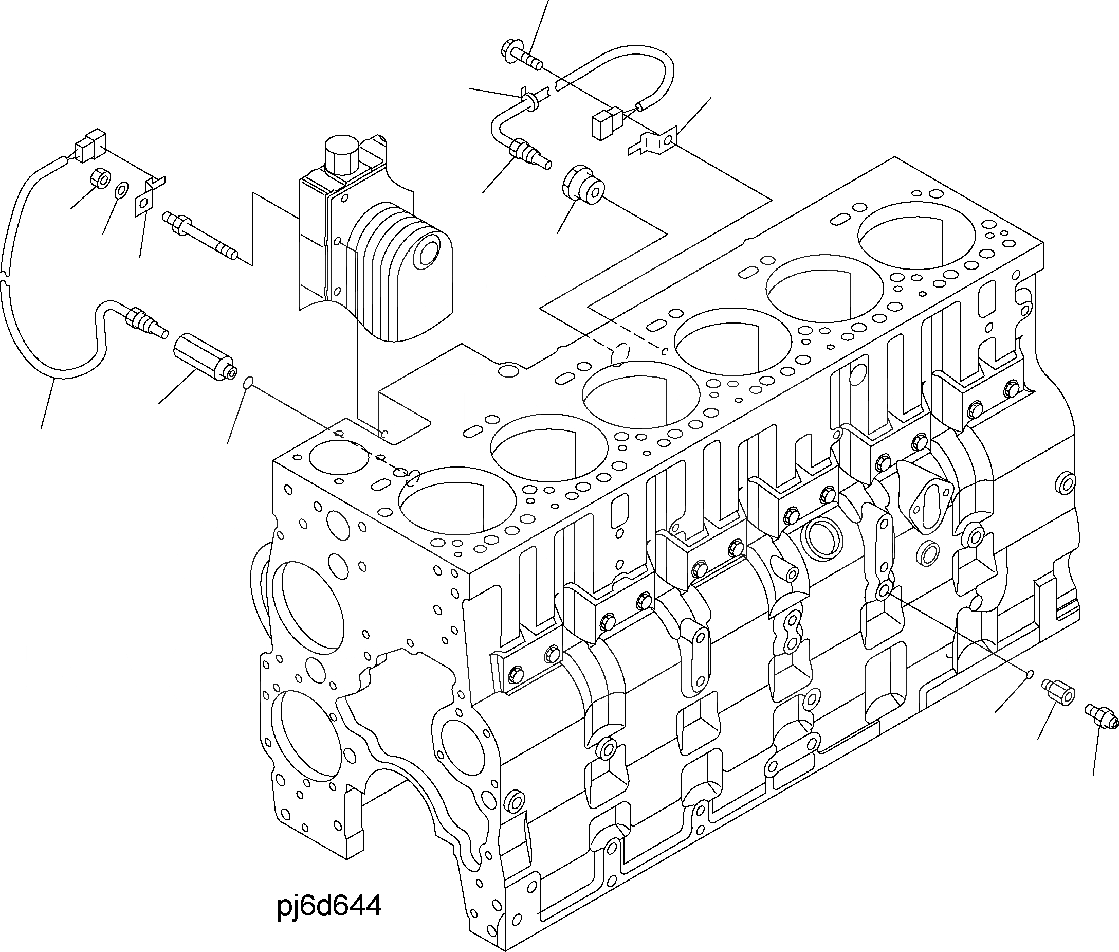 Схема запчастей Komatsu WA380-5 - ДАТЧИК ТЕМПЕРАТУРЫ ВОДЫ И МАСЛ. PRESSURE ПЕРЕКЛЮЧАТЕЛЬ(№87-) AA ДВИГАТЕЛЬ