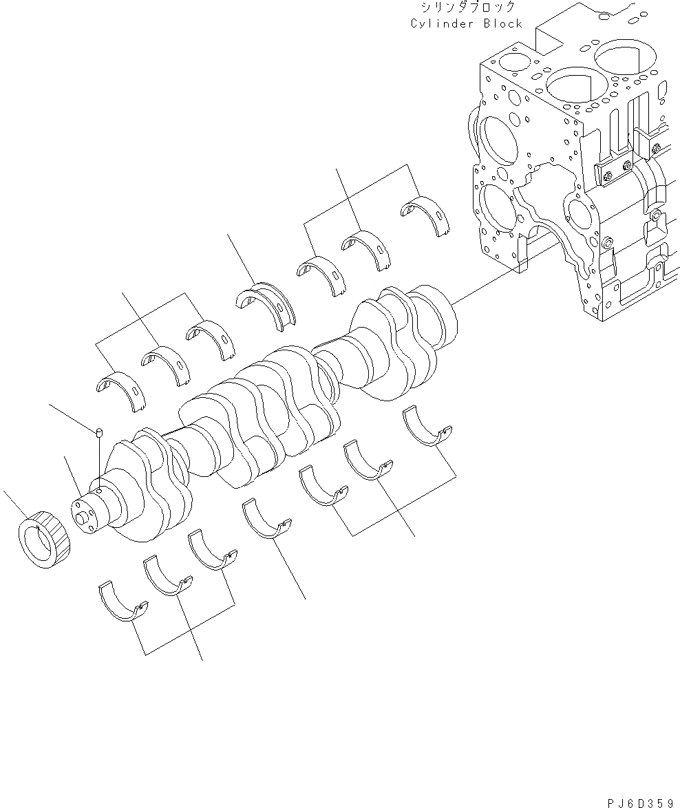 Схема запчастей Komatsu WA380-5 - КОЛЕНВАЛ AA ДВИГАТЕЛЬ