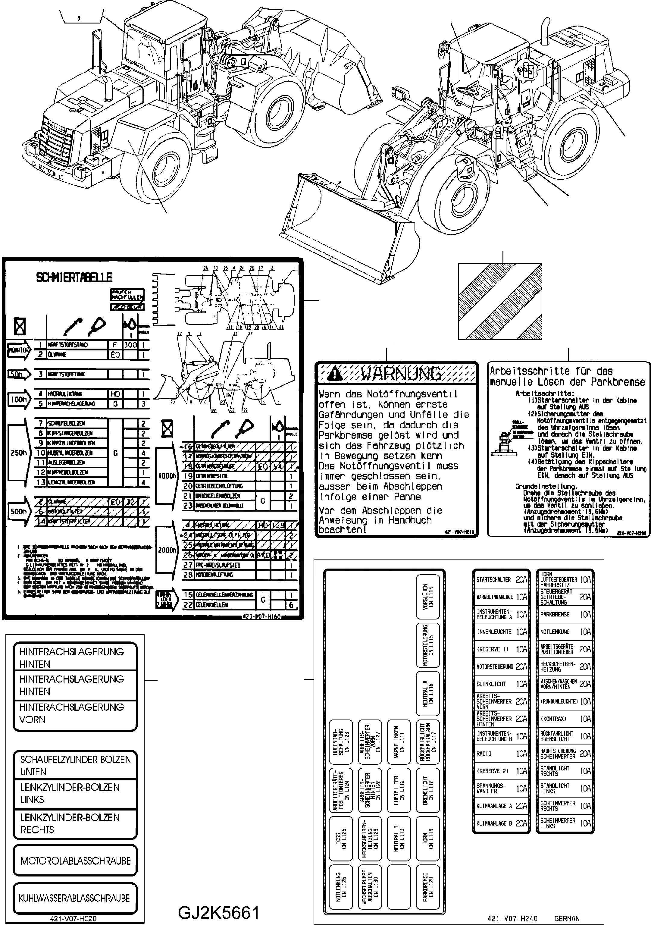 Схема запчастей Komatsu WA380-5 - МАРКИРОВКА (ПОРТУГАЛ.) U МАРКИРОВКА