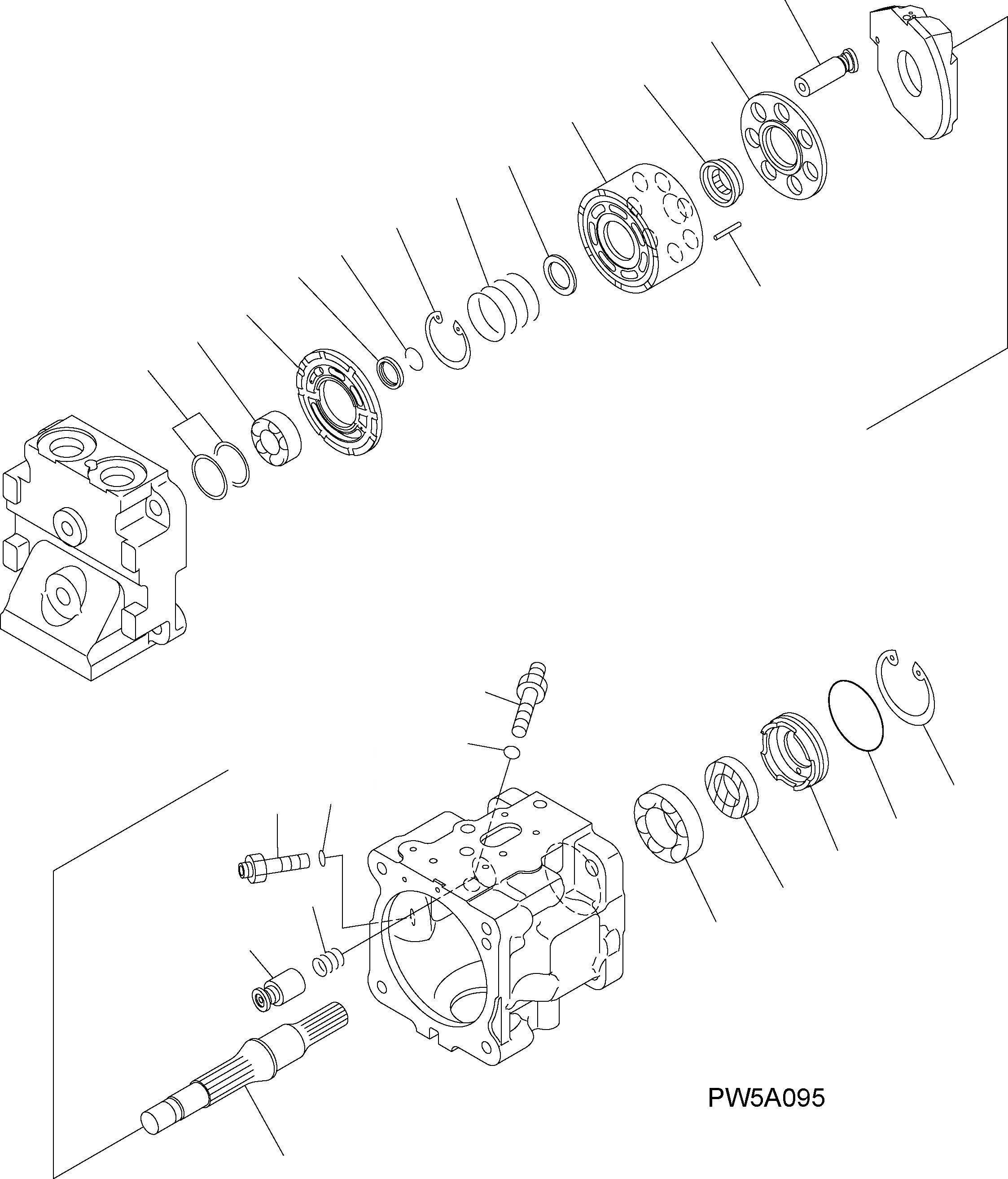 Схема запчастей Komatsu WA380-5 - НАСОС ВЕНТИЛЯТОРА (ВНУТР. ЧАСТИ /) Y ОСНОВН. КОМПОНЕНТЫ И РЕМКОМПЛЕКТЫ