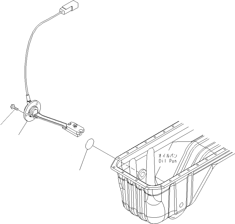Схема запчастей Komatsu WA380-6 - ДАТЧИК УР-НЯ МАСЛА AA ДВИГАТЕЛЬ