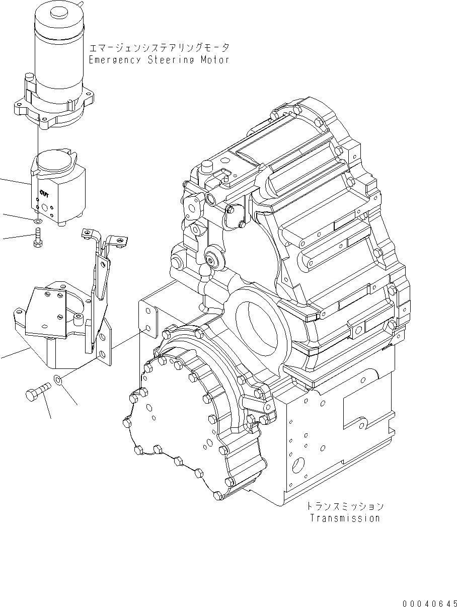 Схема запчастей Komatsu WA380-6 - ГИДРОТРАНСФОРМАТОР И ТРАНСМИССИЯ (ГИДР. НАСОС. И ЭЛЕМЕНТЫ КРЕПЛЕНИЯ) F ТРАНСМИССИЯ