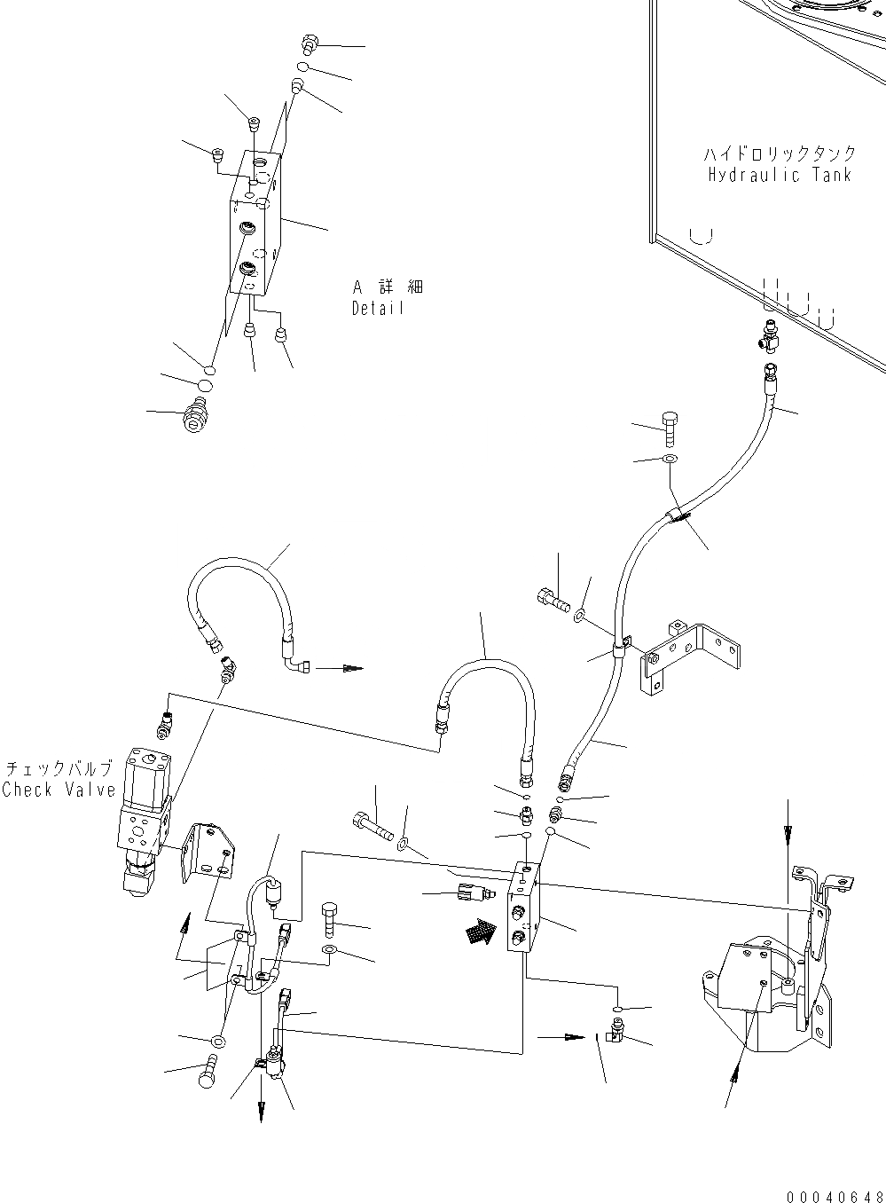 Схема запчастей Komatsu WA380-6 - ГИДРОТРАНСФОРМАТОР И ТРАНСМИССИЯ (КЛАПАН) F ТРАНСМИССИЯ