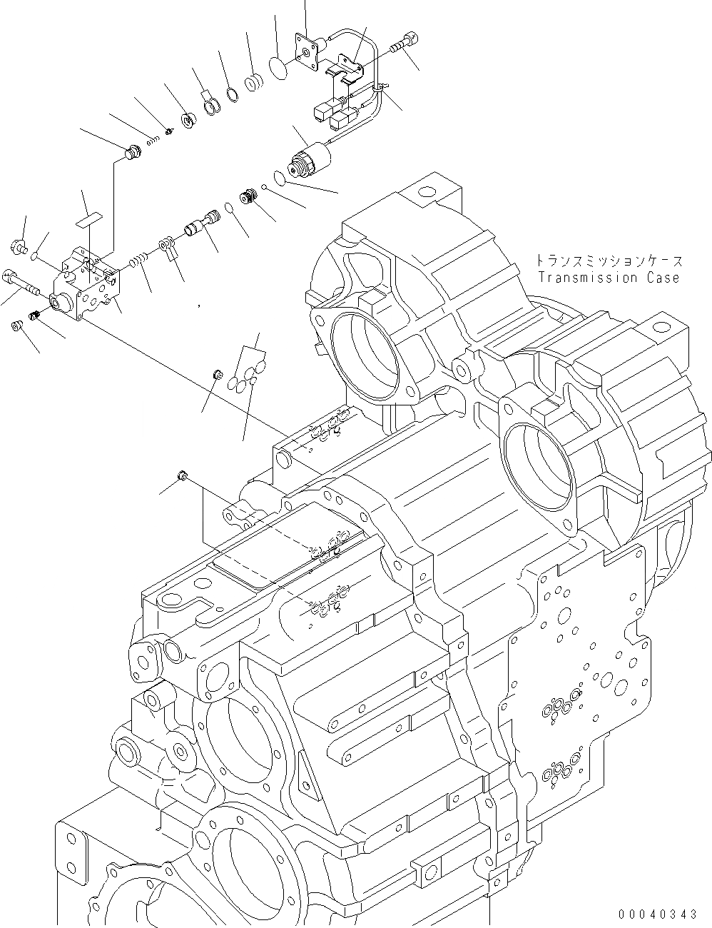 Схема запчастей Komatsu WA380-6 - ТРАНСМИССИЯ (ECMV КЛАПАН ДЛЯ 3 И 4) F ТРАНСМИССИЯ