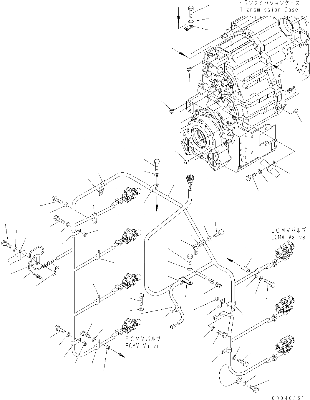 Схема запчастей Komatsu WA380-6 - ТРАНСМИССИЯ (ОНОСЯЩИЕСЯ К НЕЙ ЧАСТИ)(/) (С БЛОКИР.-UP) F ТРАНСМИССИЯ