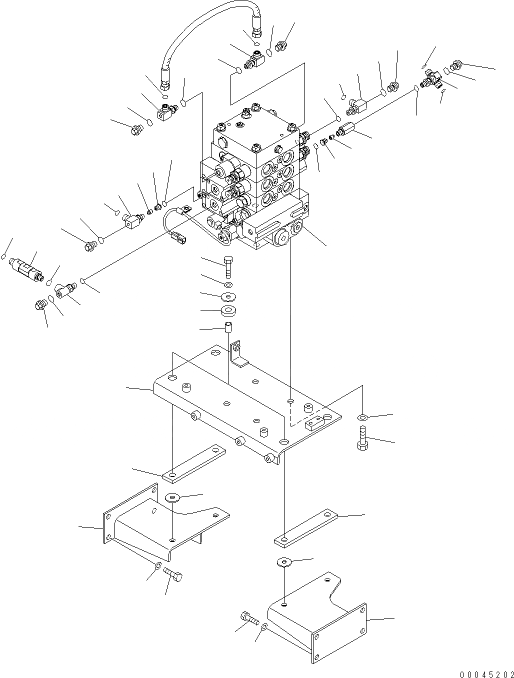 Схема запчастей Komatsu WA380-6 - ОСНОВН. КЛАПАН ( СЕКЦ. / PPC) H ГИДРАВЛИКА