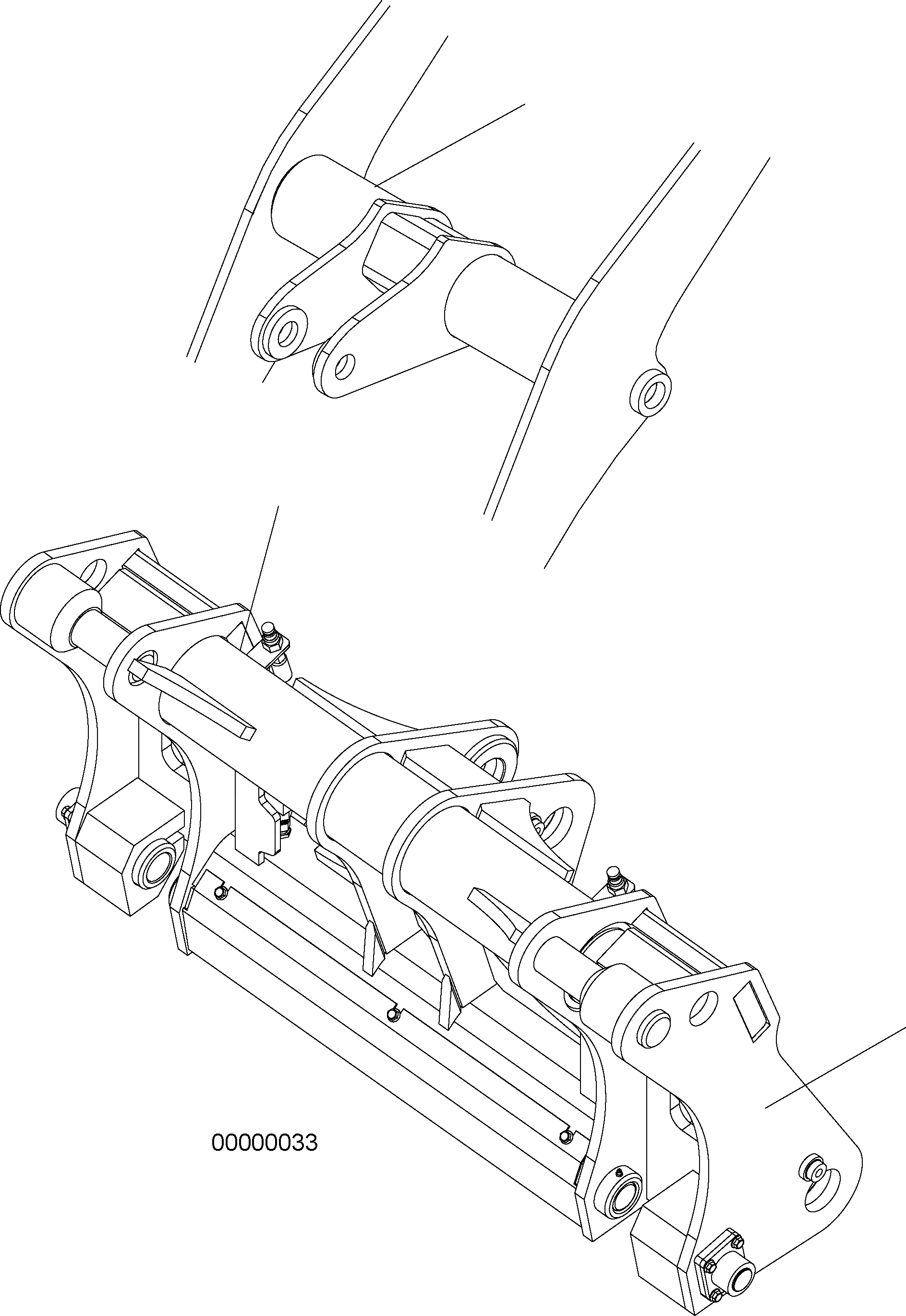 Схема запчастей Komatsu WA380-6 - БЫСТРОСЪЕМН. МЕХ-М (РУЧН. ACTUATION) T РАБОЧЕЕ ОБОРУДОВАНИЕ