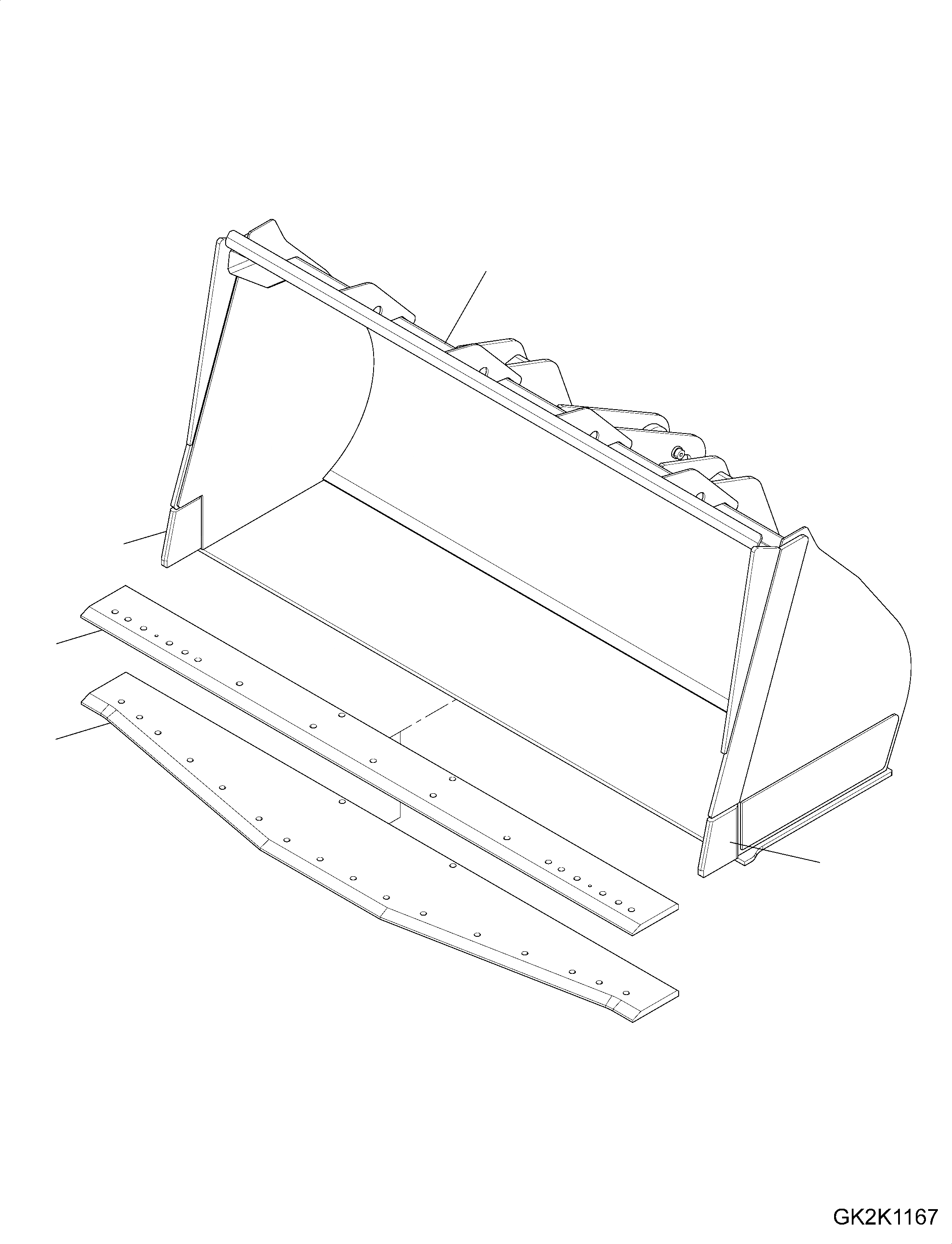 Схема запчастей Komatsu WA380-6 - КОВШ (FLAT НИЖН.) (.CBM) (С ПРЯМОЙ ОТВАЛ ИЛИ SПОДУШКАE ОТВАЛ) T РАБОЧЕЕ ОБОРУДОВАНИЕ