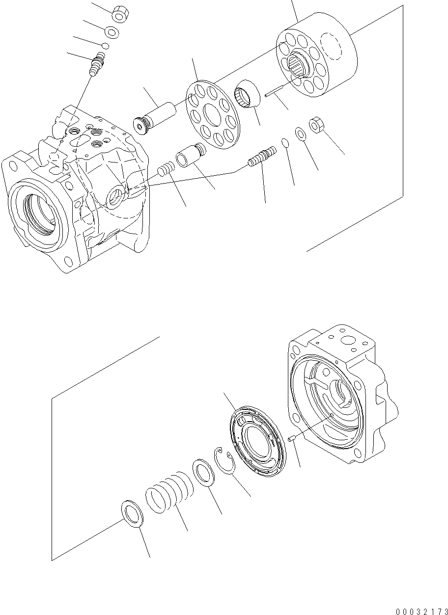 Схема запчастей Komatsu WA380-6 - ПОГРУЗ. НАСОС (/) (SN (DLV)-UP И SN (KLV)-UP) Y ОСНОВН. КОМПОНЕНТЫ И РЕМКОМПЛЕКТЫ