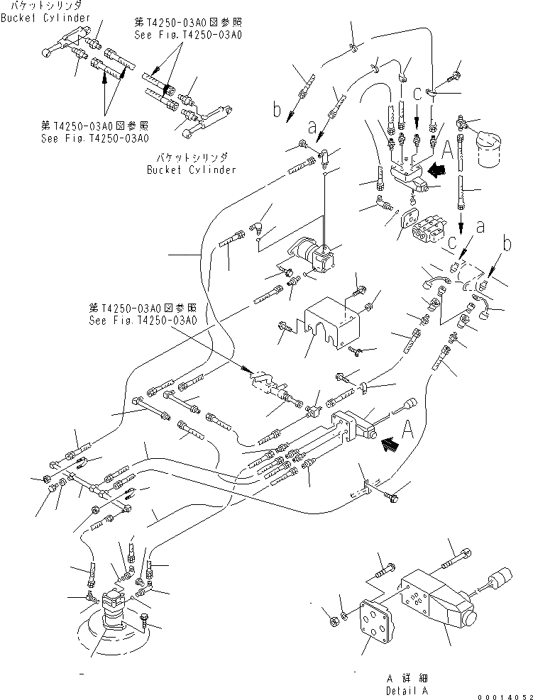 Схема запчастей Komatsu WA40-3-CB - ROAD SWEEPER (МОТОР ЛИНИЯ) РАБОЧЕЕ ОБОРУДОВАНИЕ