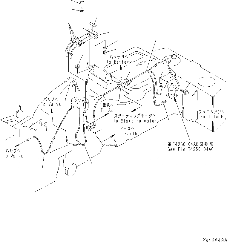 Схема запчастей Komatsu WA40-3RS-X - ЭЛЕКТРИКА (ДЛЯ ROAD SWEEPER) РАБОЧЕЕ ОБОРУДОВАНИЕ