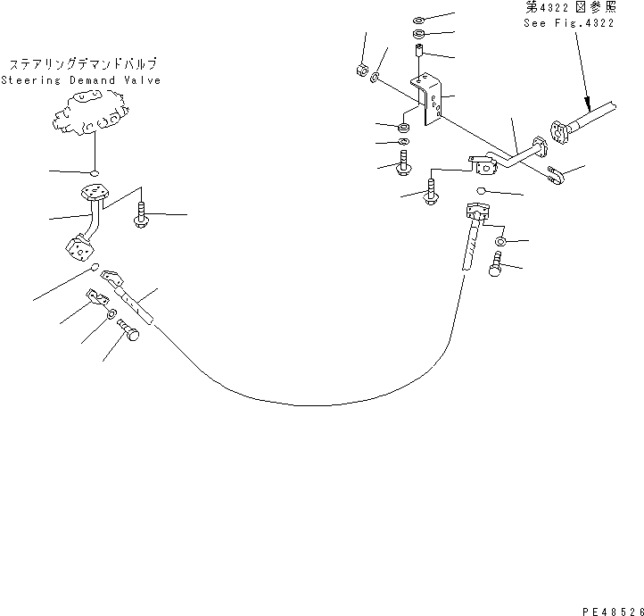 Схема запчастей Komatsu WA400-3-X - ГИДРОЛИНИЯ (ОХЛАЖДЕНИЕ СИСТЕМЫ ПОВОРОТА) (/)(№-) РУЛЕВ. УПРАВЛЕНИЕ И СИСТЕМА УПРАВЛЕНИЯ