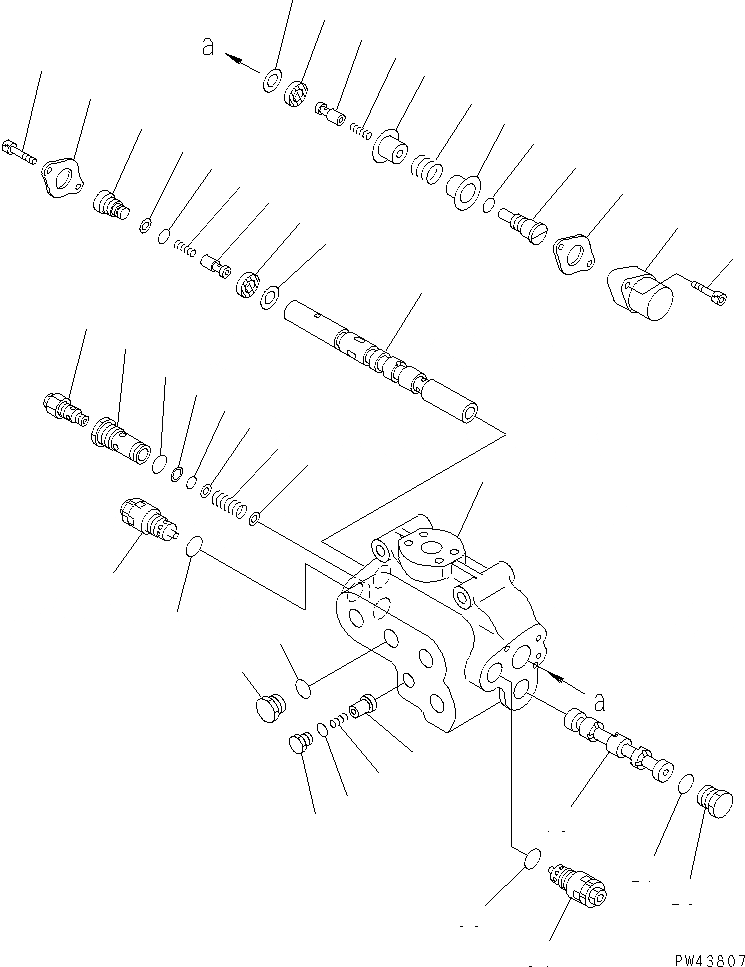 Схема запчастей Komatsu WA400-1 - РУЛЕВ. УПРАВЛЕНИЕ ЗАПРАШИВАЮЩ. КЛАПАН(№-) РУЛЕВ. УПРАВЛЕНИЕ И СИСТЕМА УПРАВЛЕНИЯ