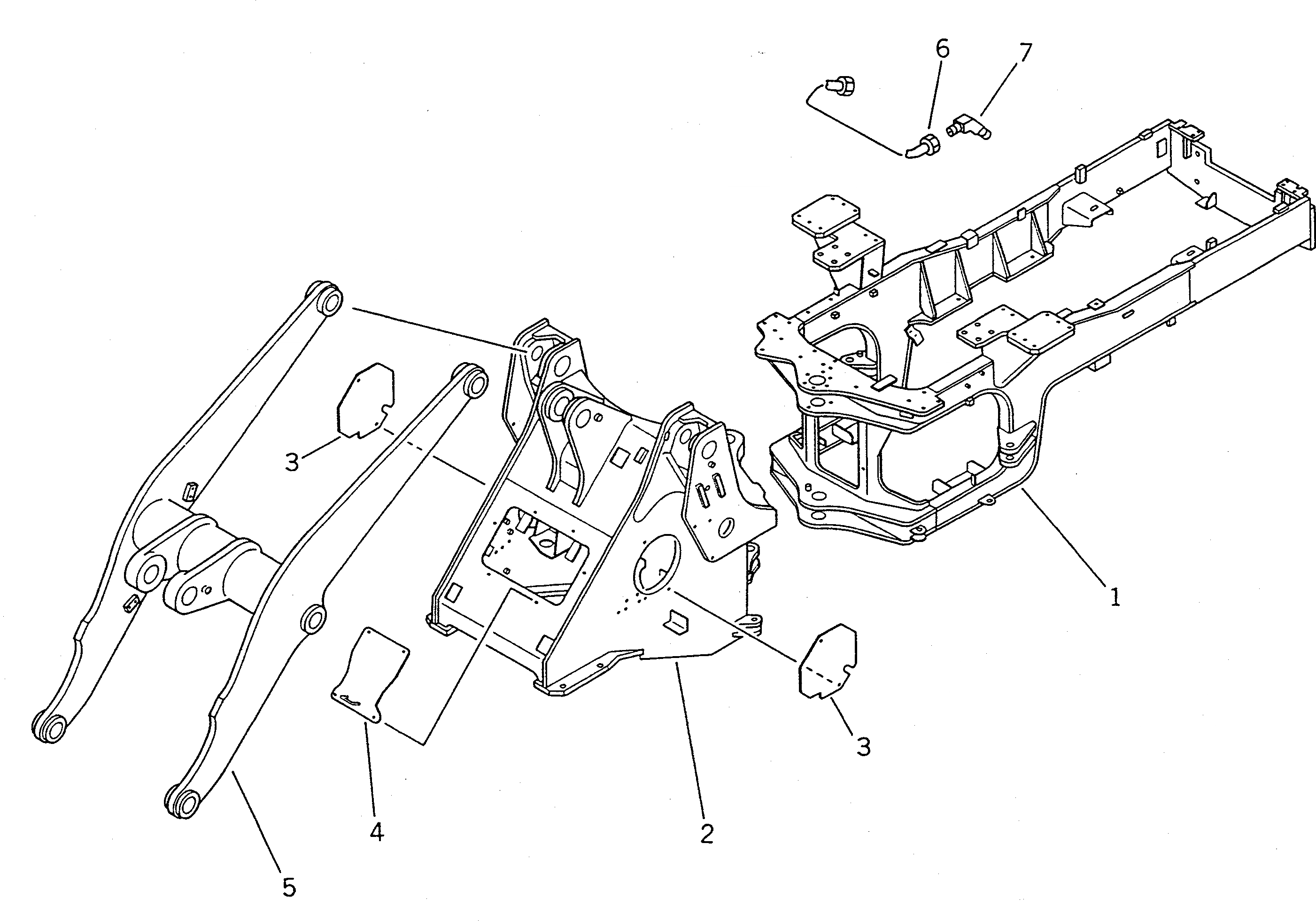 Схема запчастей Komatsu WA400-1 - MODIFIED ЧАСТИ (ДЛЯ S.P.A.P.)(№-9999) СПЕЦ. APPLICATION ЧАСТИ