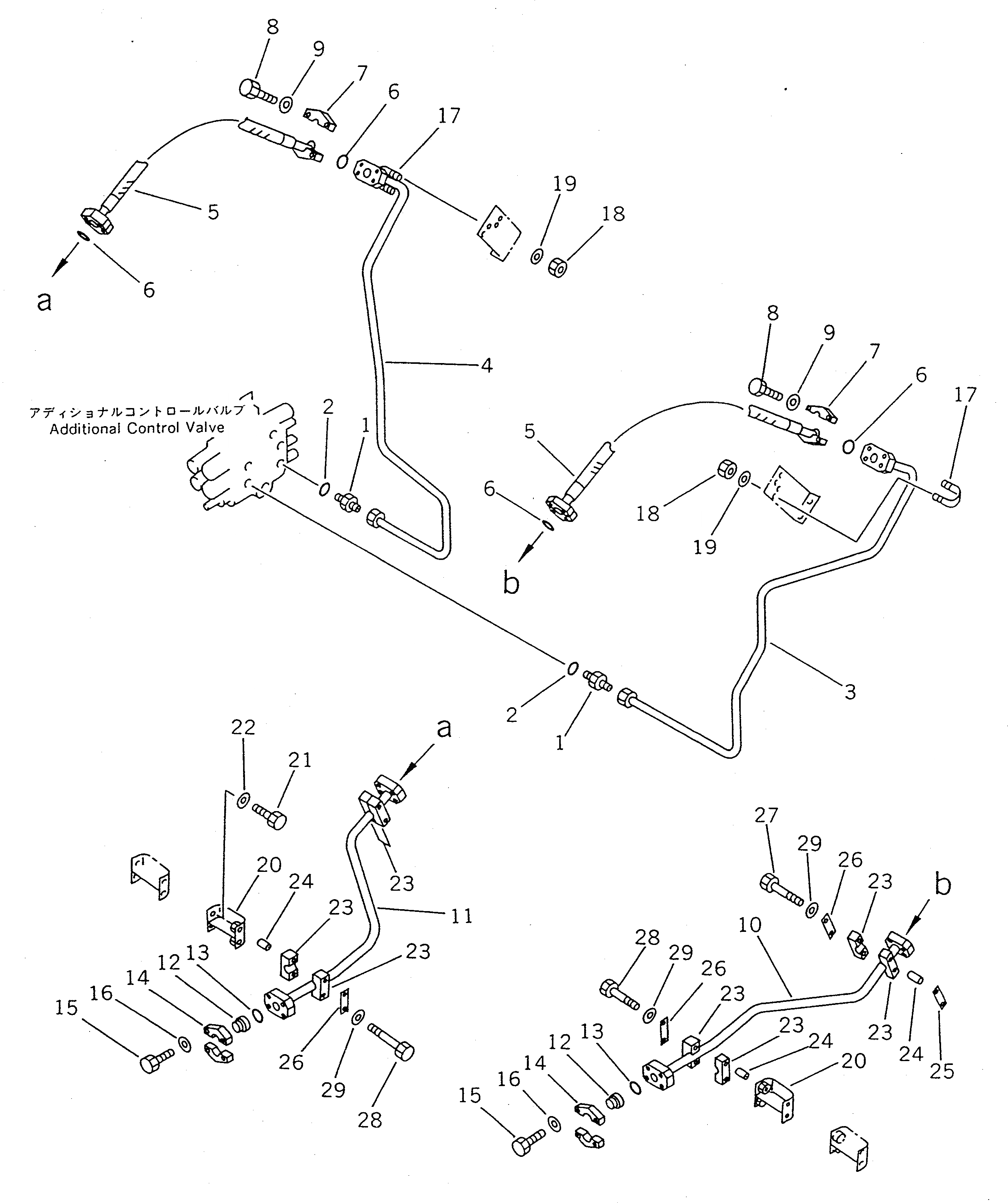 Схема запчастей Komatsu WA400-1 - ГИДРОЛИНИЯ (ДЛЯ S.P.A.P.) (/)(№-) СПЕЦ. APPLICATION ЧАСТИ