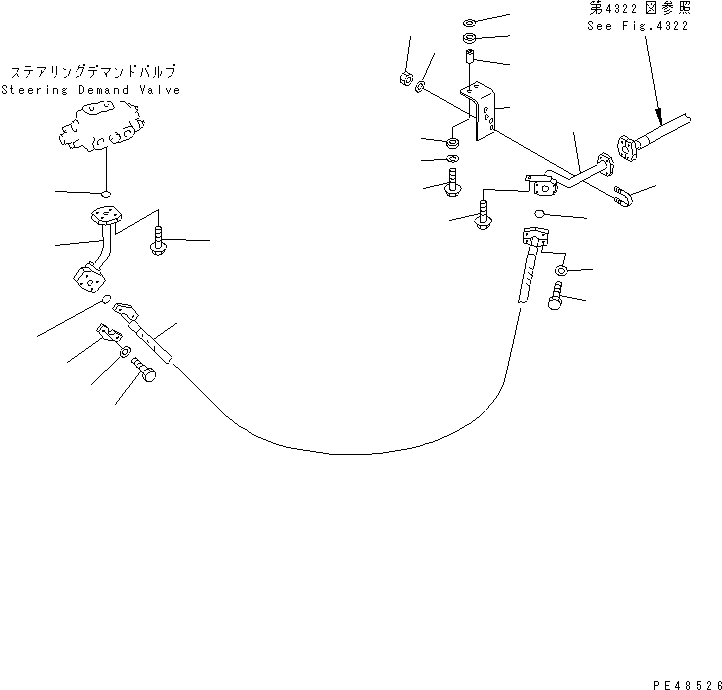 Схема запчастей Komatsu WA400-3A-S - ГИДРОЛИНИЯ (ОХЛАЖДЕНИЕ СИСТЕМЫ ПОВОРОТА) (/)(№-) РУЛЕВ. УПРАВЛЕНИЕ И СИСТЕМА УПРАВЛЕНИЯ