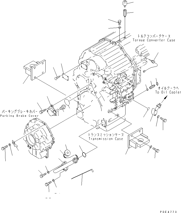 Схема запчастей Komatsu WA400-3A-SN - ТРАНСМИССИЯ (АКСЕССУАРЫ) ТРАНСМИССИЯ