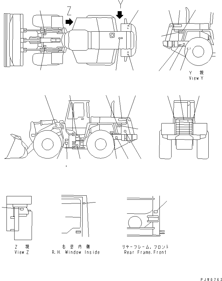 Схема запчастей Komatsu WA400-3A-SN - МАРКИРОВКА(№-) МАРКИРОВКА