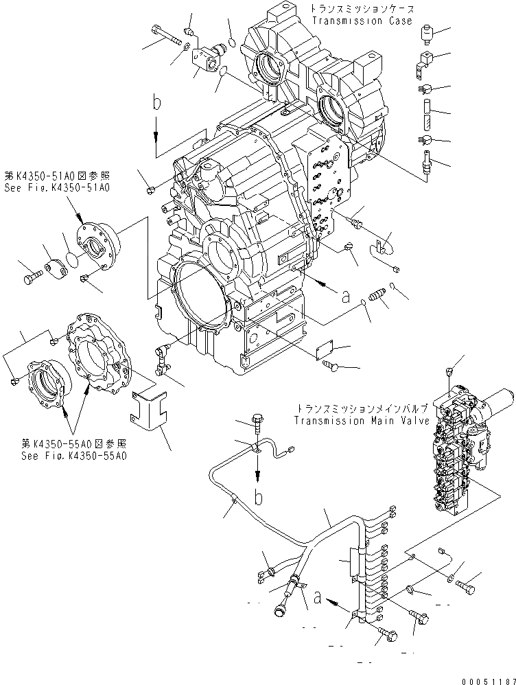 Схема запчастей Komatsu WA400-5 - ТРАНСМИССИЯ (АКСЕССУАРЫ) СИЛОВАЯ ПЕРЕДАЧА